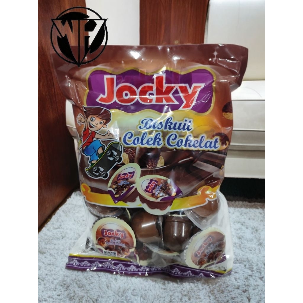 Coklat Biscuit Colek Jocky isi 25 Cup
