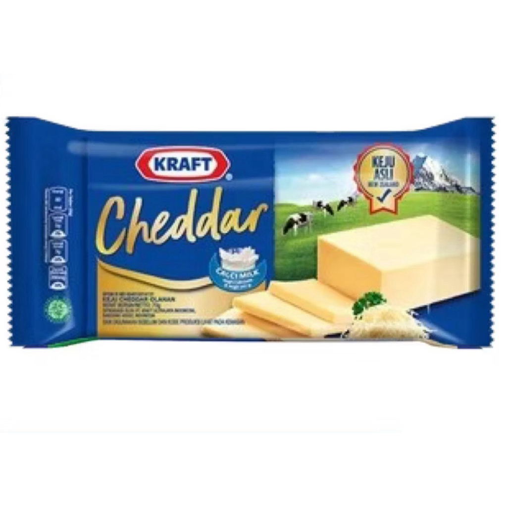 

Kraft Keju Cheddar Box 70g, ukuran ekonomis untuk masak kue dan burger