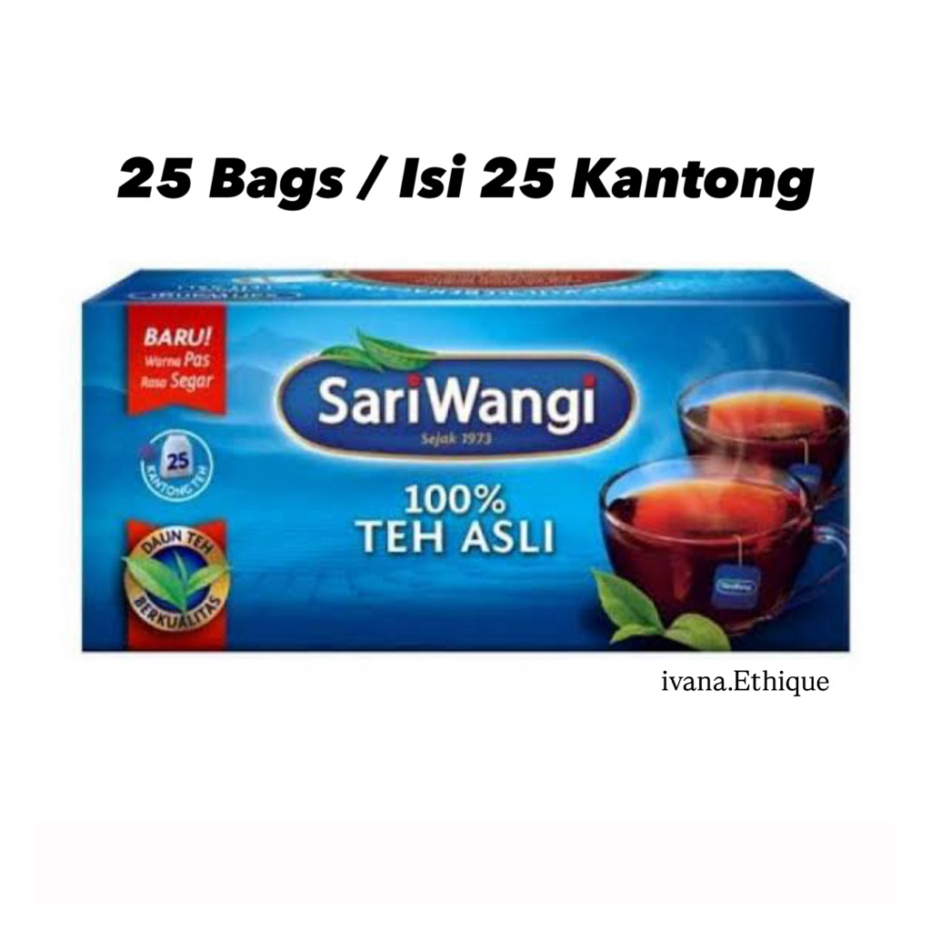

Sariwangi Teh asli 100% Celup Bags (25bags / 25 kantong)