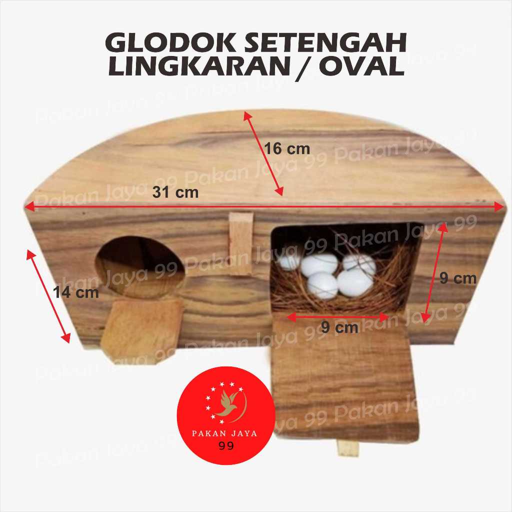 GLODOK GLODOG SETENGAH LINGKARAN SANGKAR KAPSUL BESI LOVEBIRD KANDANG TERNAK RUMAH BURUNG PARKIT