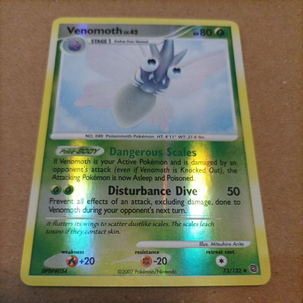 POKEMON VENOMOTH SECRET WONDERS UNCOMMON REVERSE FOIL SINGLES