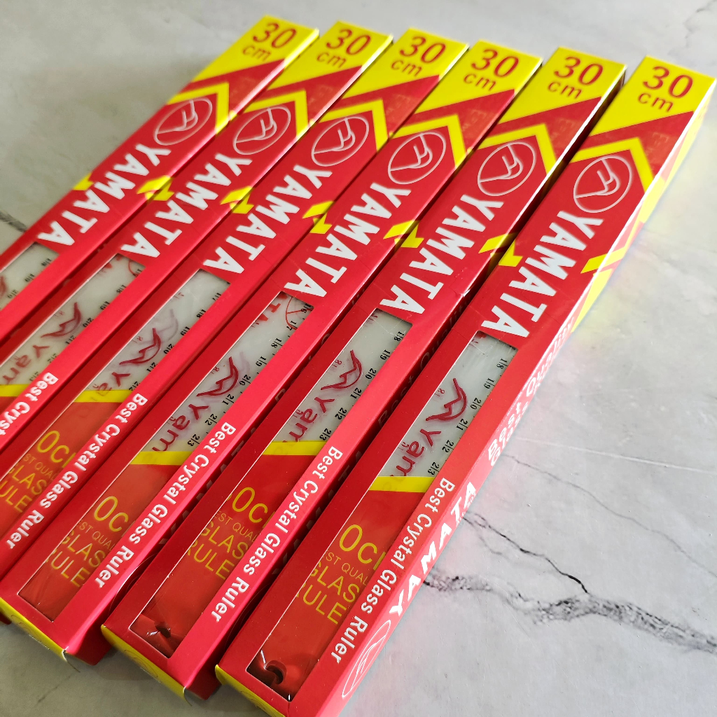 

SELUSIN ( 12 BIJI ) Penggaris Plastik Mika 30 Cm