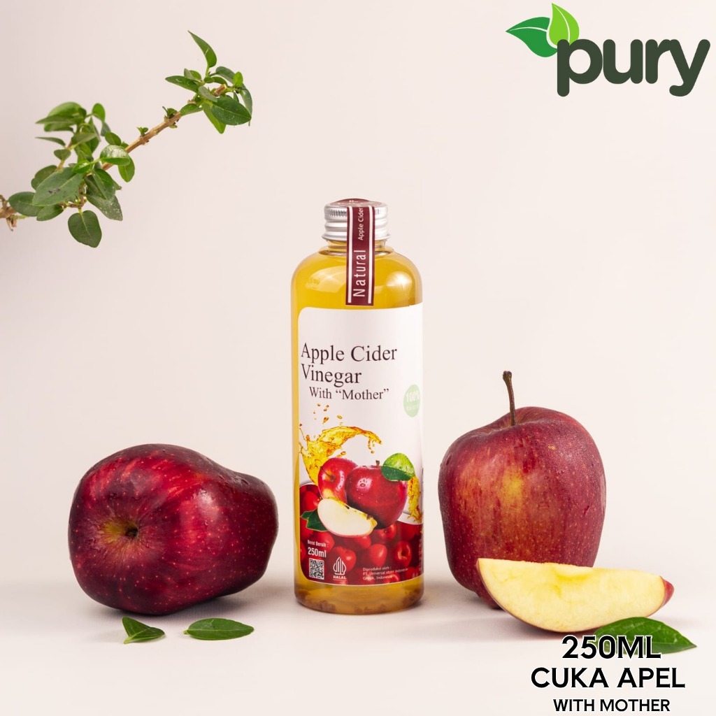 

PURY - Cuka Apel 250ml / Apple Cider Vinegar With Mother