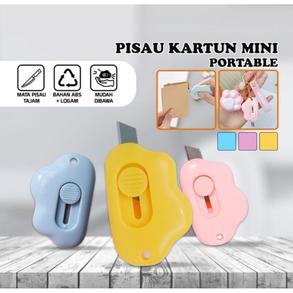 

Cutter Mini Awan Lucu Unboxing Paket Gantungan Kunci Pisau Silet