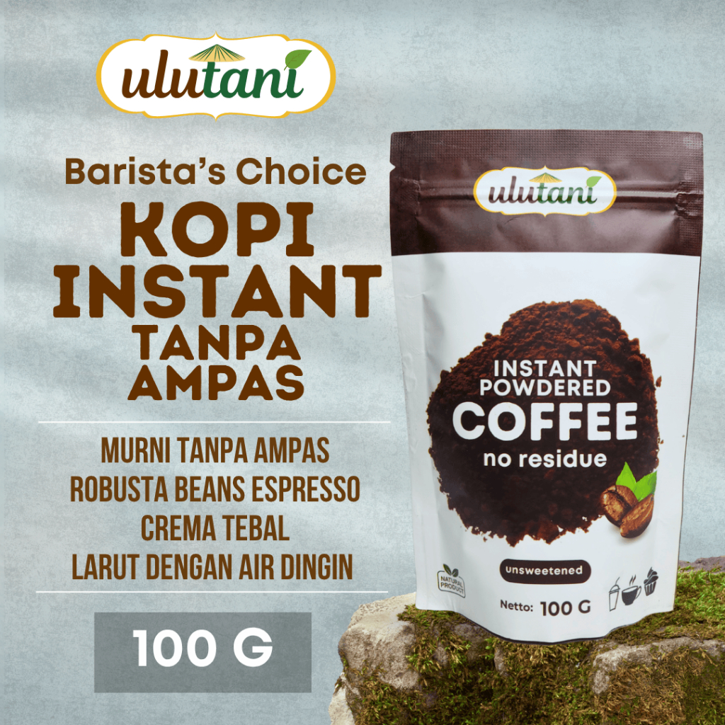

kkl Instant Coffee Tanpa Ampas / Kopi Instan Tanpa Ampas Ulutani 100 gr