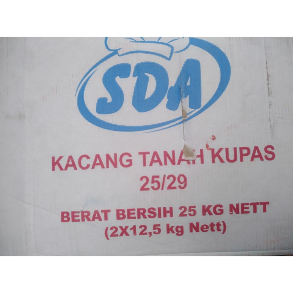 

kacang kupas 25kg Ukuran kacang besar 25/29