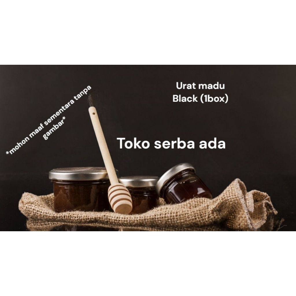 

madu saset dari produk toko serba ada warna hitam