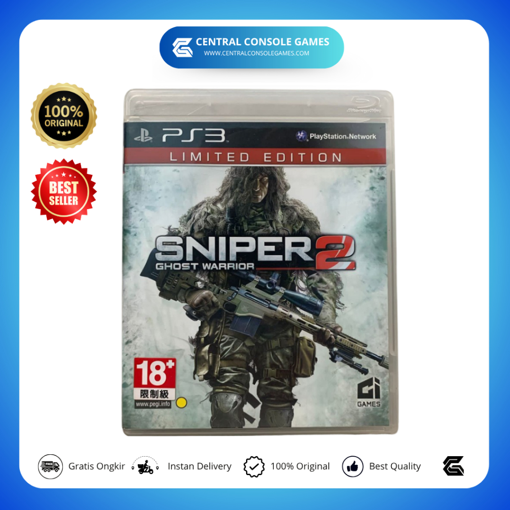 BD Kaset PS3 Sniper Ghost Warrior 2