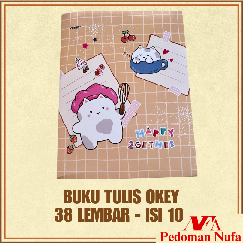 

NUFA BUKU TULIS SEKOLAH 38 LEMBAR KIKY / BUKU OKEY GARIS isi 1 PACK