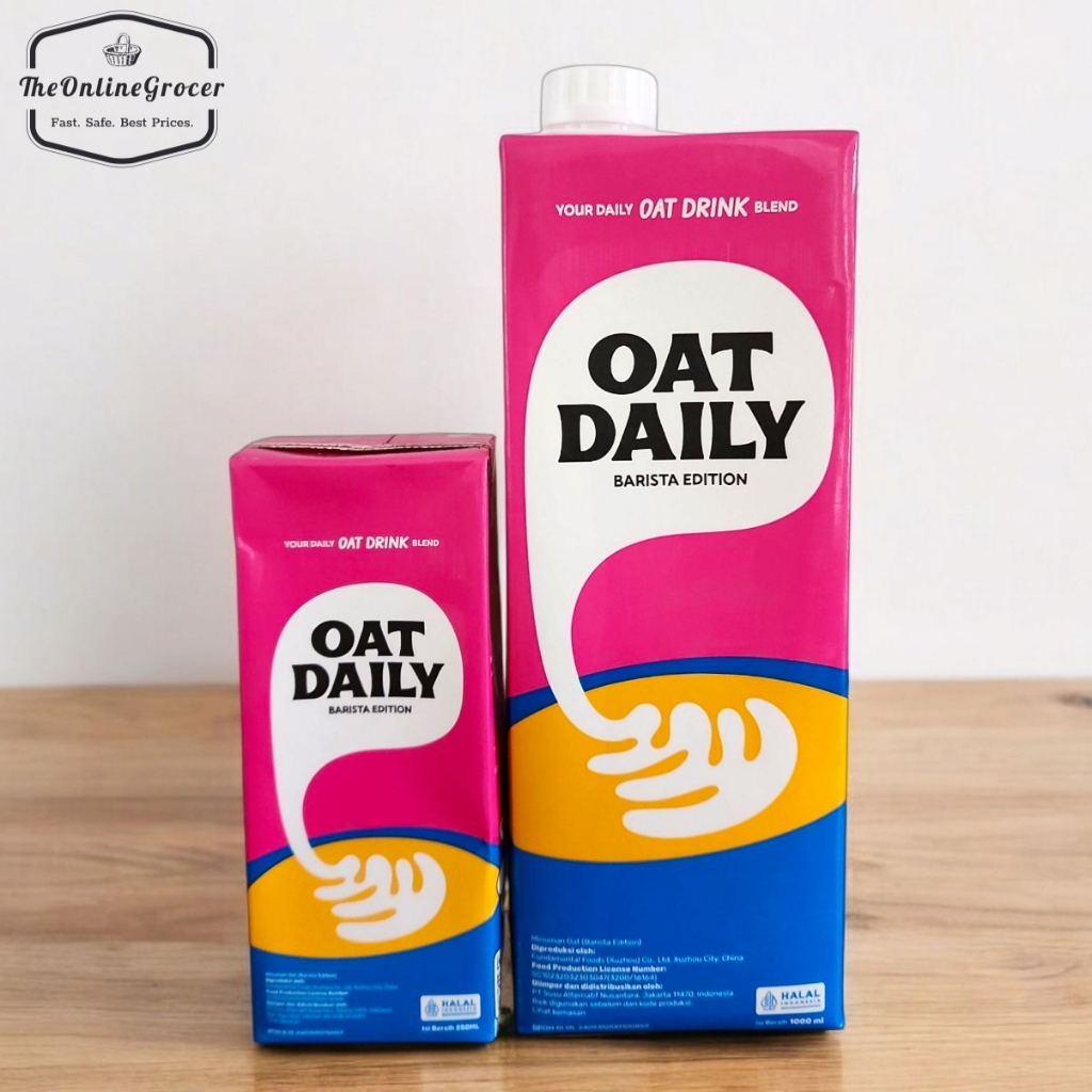 

Oat Daily Milk Barista Edition | Oat Drink 1000ml dan 250ml / Susu UHT Oat 1L dan 250ml