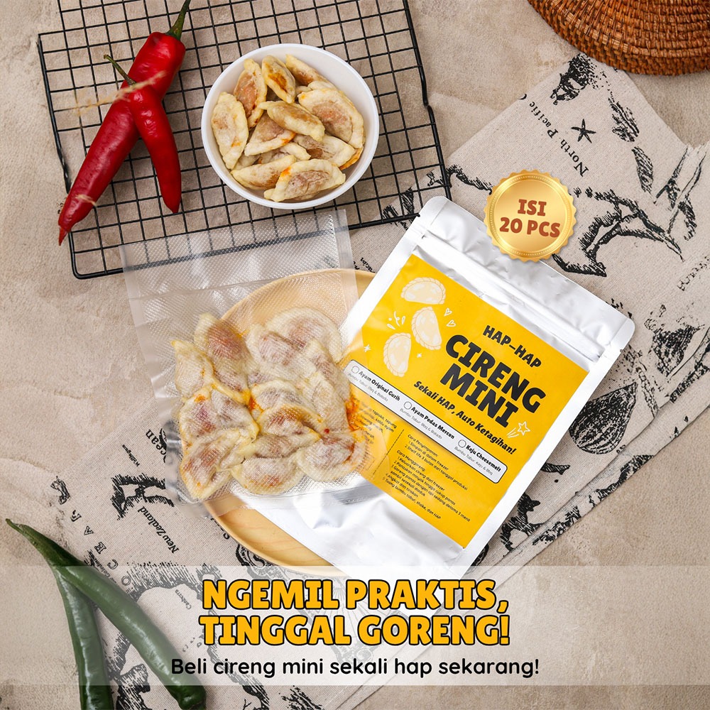 

Cireng Mini Hap Hap Recipe by Chef Vania | Cireng Mini Ayam Original Gurih / Cireng Mini Ayam Pedas Mercon / Cireng Mini Keju Cheesemelt
