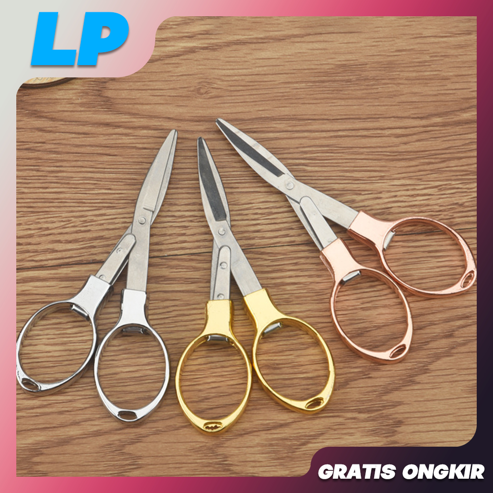 

LAAPAKA Gunting Lipat H738 Stainless Steel Portable Material Alloy Simple