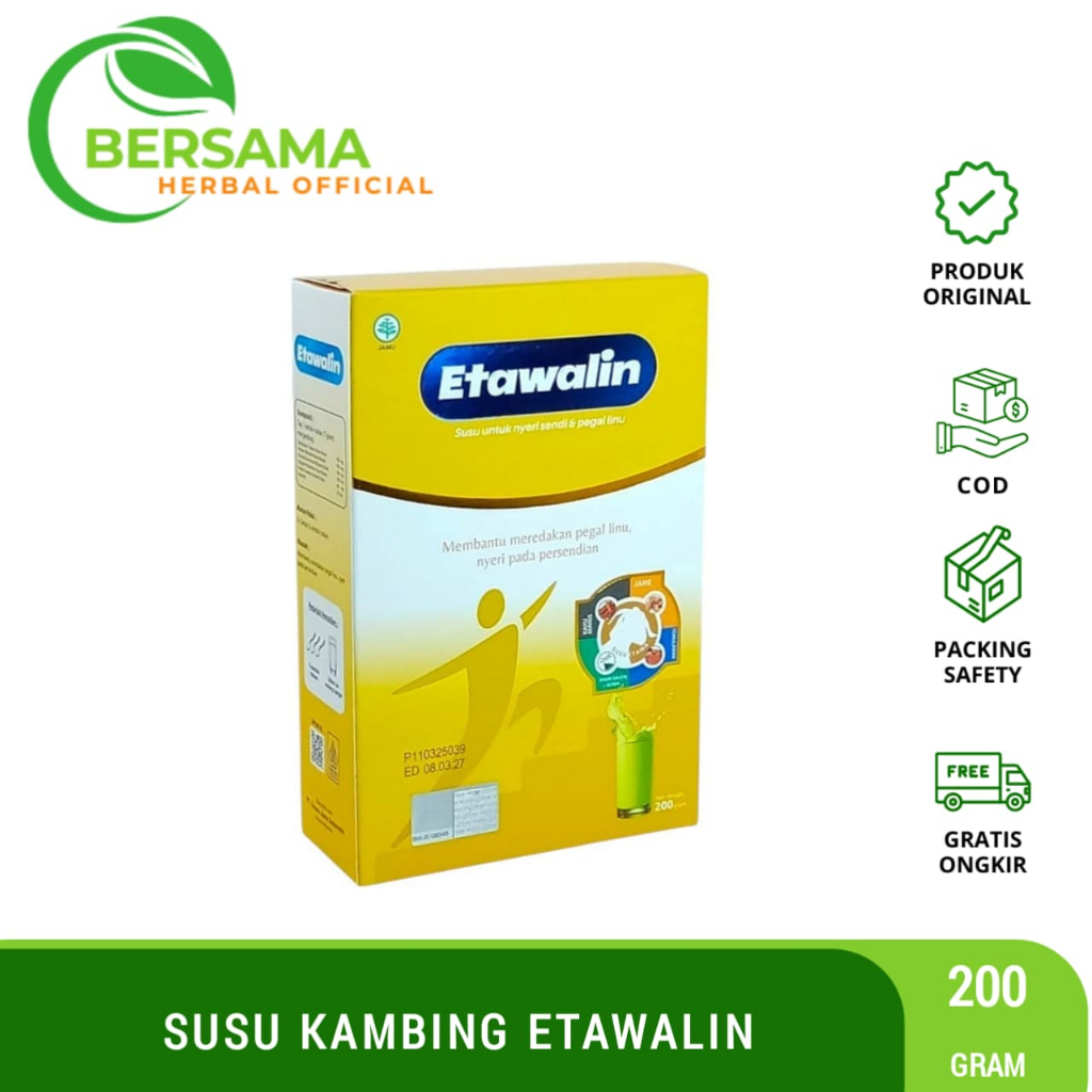

Etawalin 200 Gr | Susu Kambing Etawalin Membantu Meredakan Pegal Linu Dan Persendian | Etawaku Susu Kambing Bubuk
