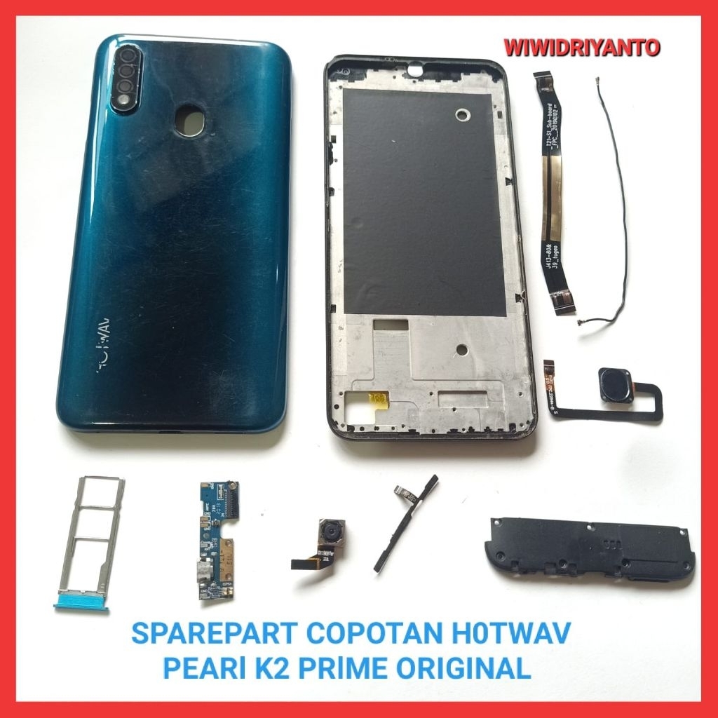 SPAREPART CABUTAN HOTWAV PEARI K2 PRIME ORIGINAL  BUZZER FULSET  KAMERA BELAKANG  FINGERPRINT  KABEL