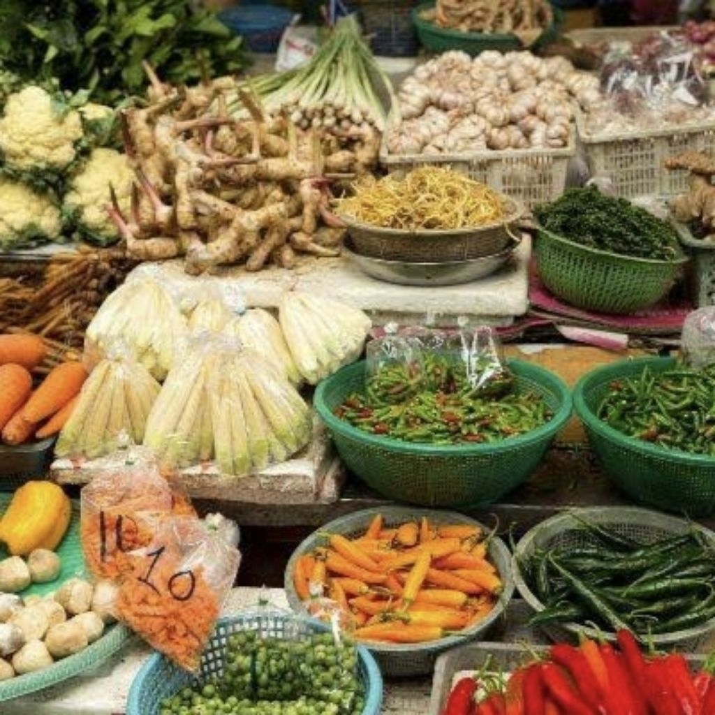 Jual SAYUR Segar Fresh Pasar Flamboyan Pagi Pontianak