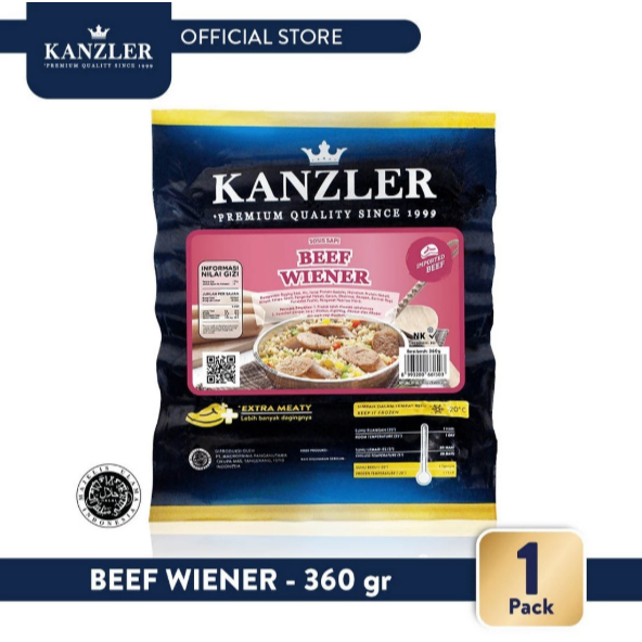 

KANZLER BEEF WIENER 360GR