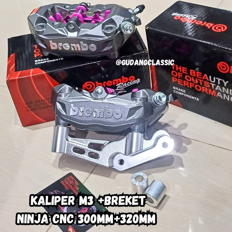 kaliper caliper M3 Brembo stylema pala babi m3 stylema set breket cnc pnp mp tiger ninja kaliper m3 