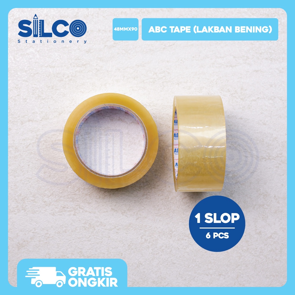 

Isolasi Solatape ABC Besar 48mm x 90 yard / Lakban Bening / Lakban Coklat / Selotip [SLOP]