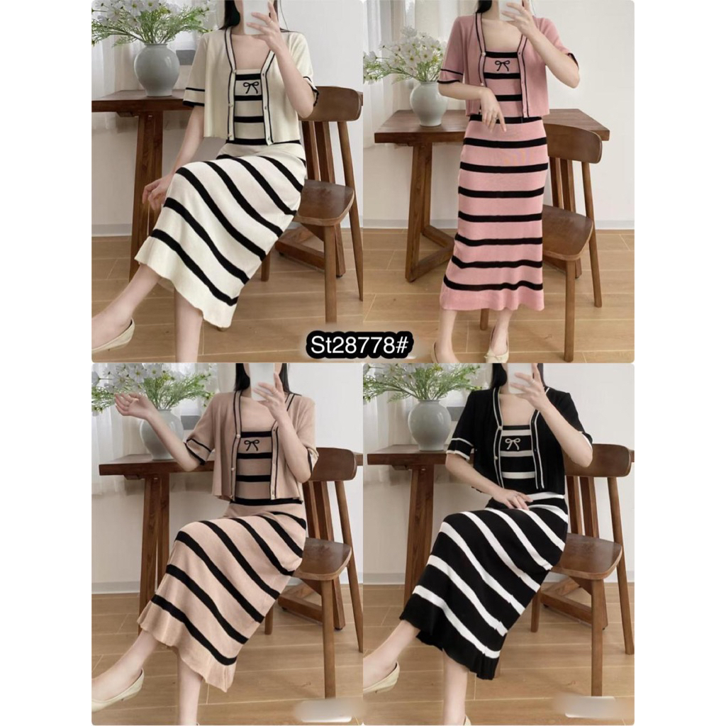 SET RAJUT IMPORT/DRESS RAJUT BANGKOK/DRESS 2pcs RAJUT