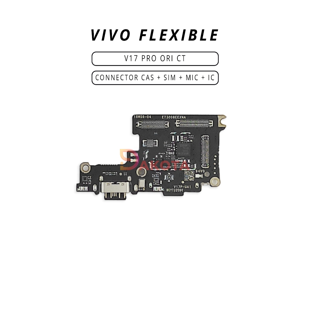 FLEXIBLE CON CAS + SIM + MIC + IC VIVO V17 PRO ORI