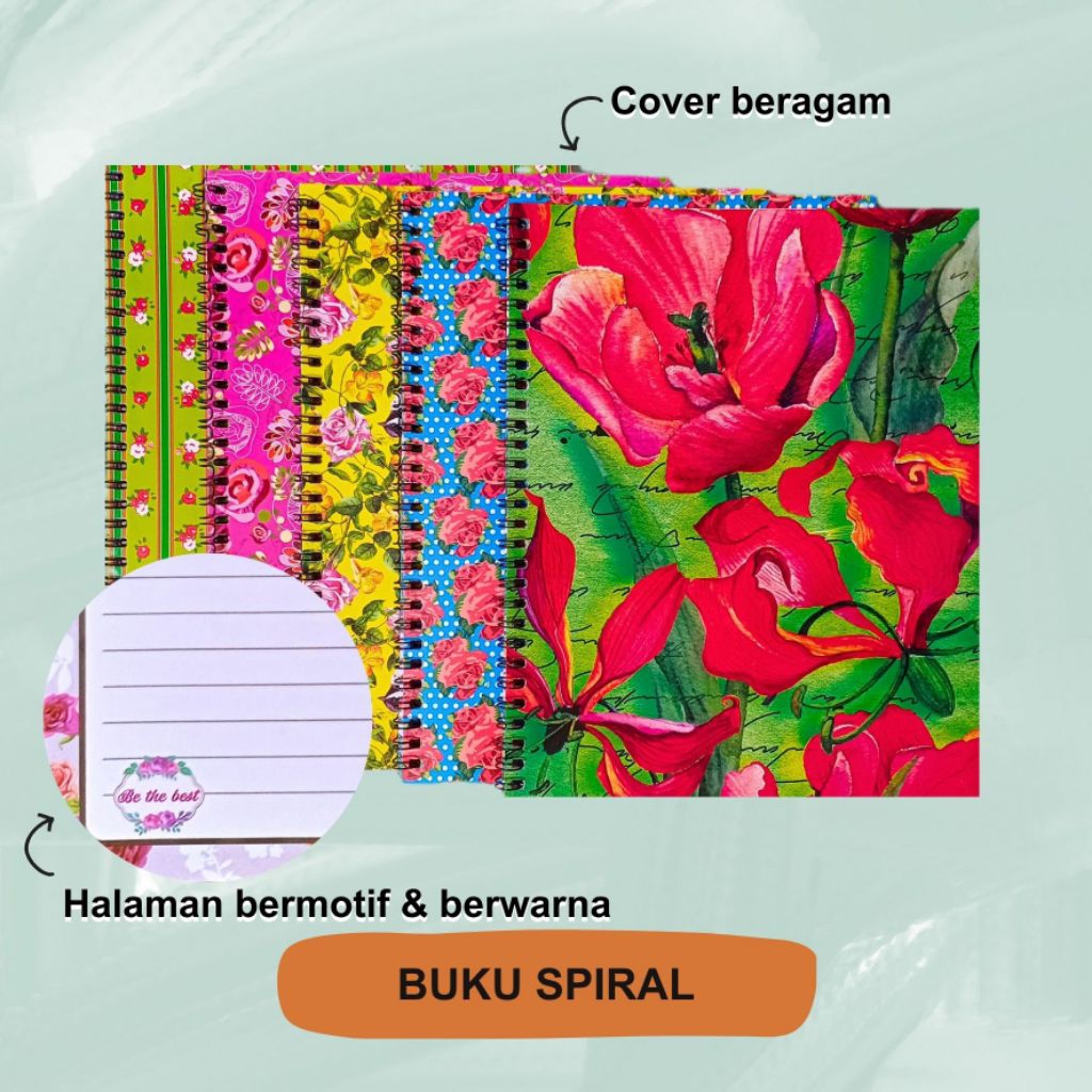 

BUKU SPIRAL MOTIF / BUKU MURAH