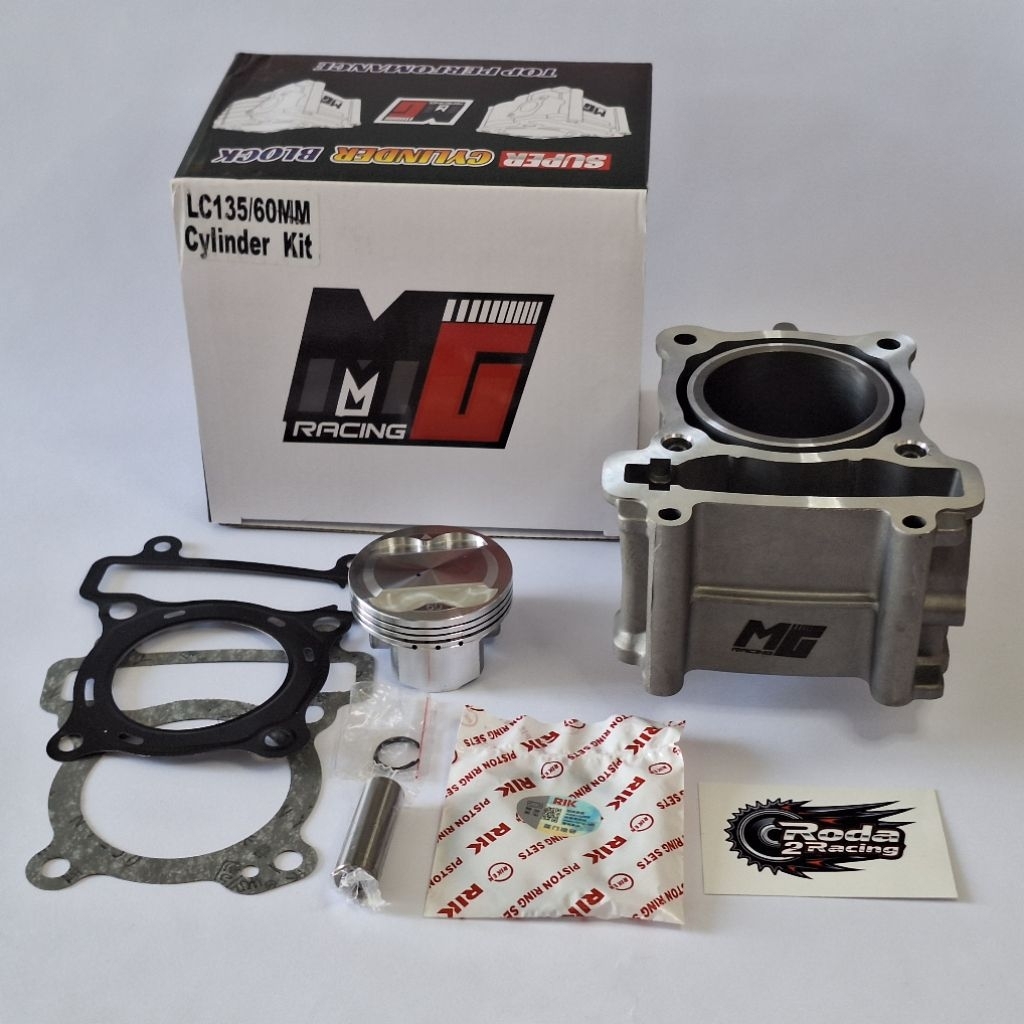 BLOK SEHER BORING PAKET BORE UP MX / Vixion + Ring RIK 60MM