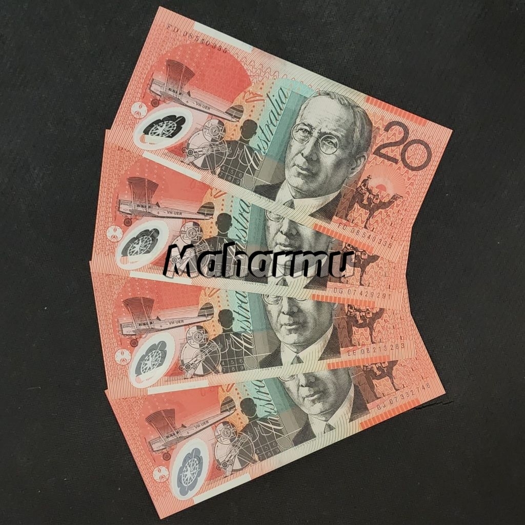 Australia Dolar Uang Asing Kuno 20 Dolar Kuno Polymer