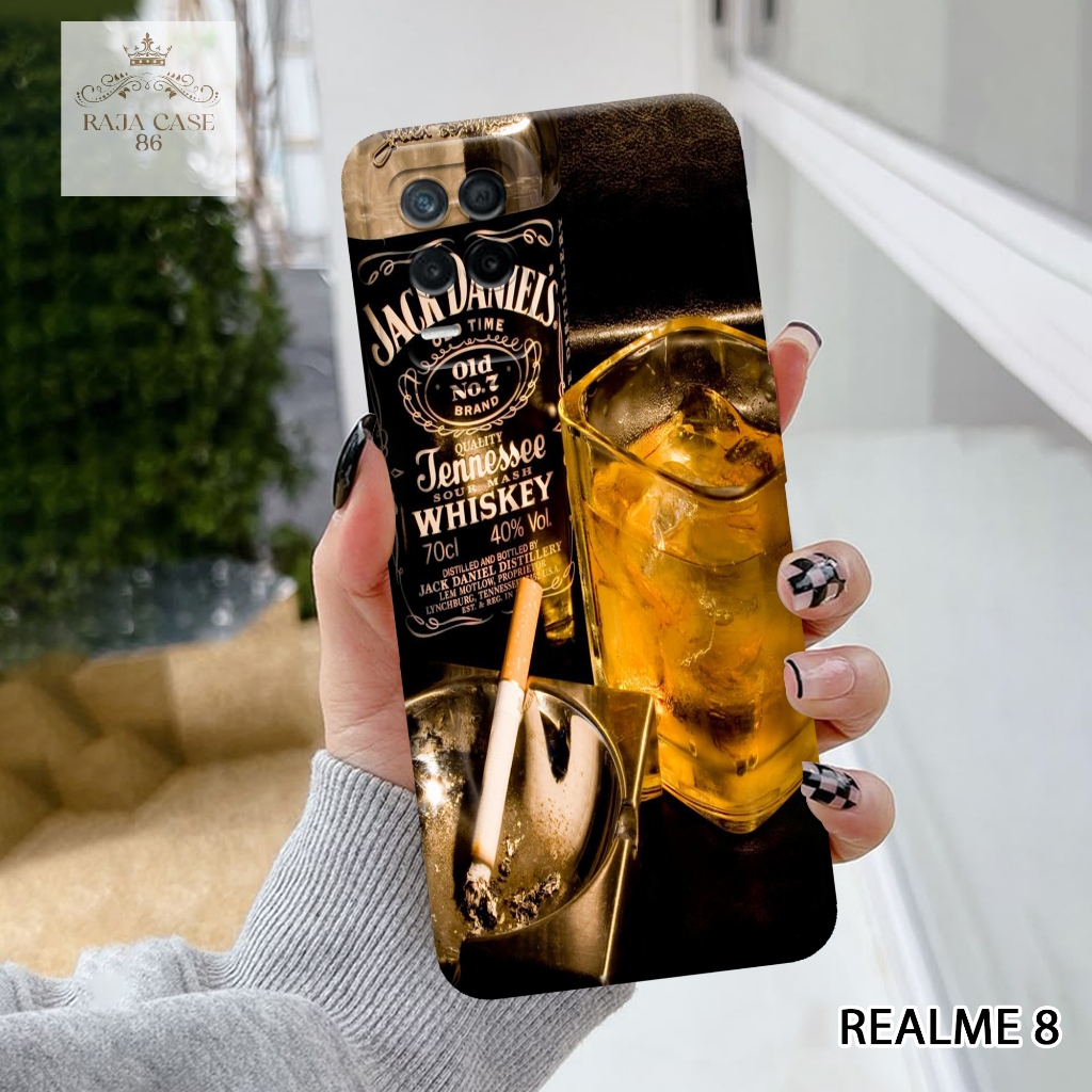 Case Realme 8 - Rajacase - casing Realme 8 - Motif case Minuman - Pelindung handphone - Realme 8 - S