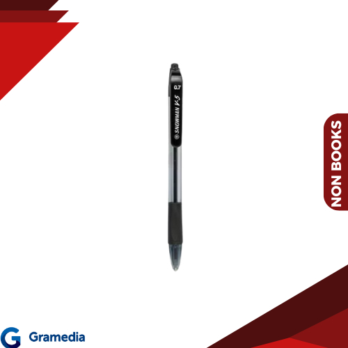 

Gramedia Medan - Snowman Ballpen V-5 0.7 Hitam