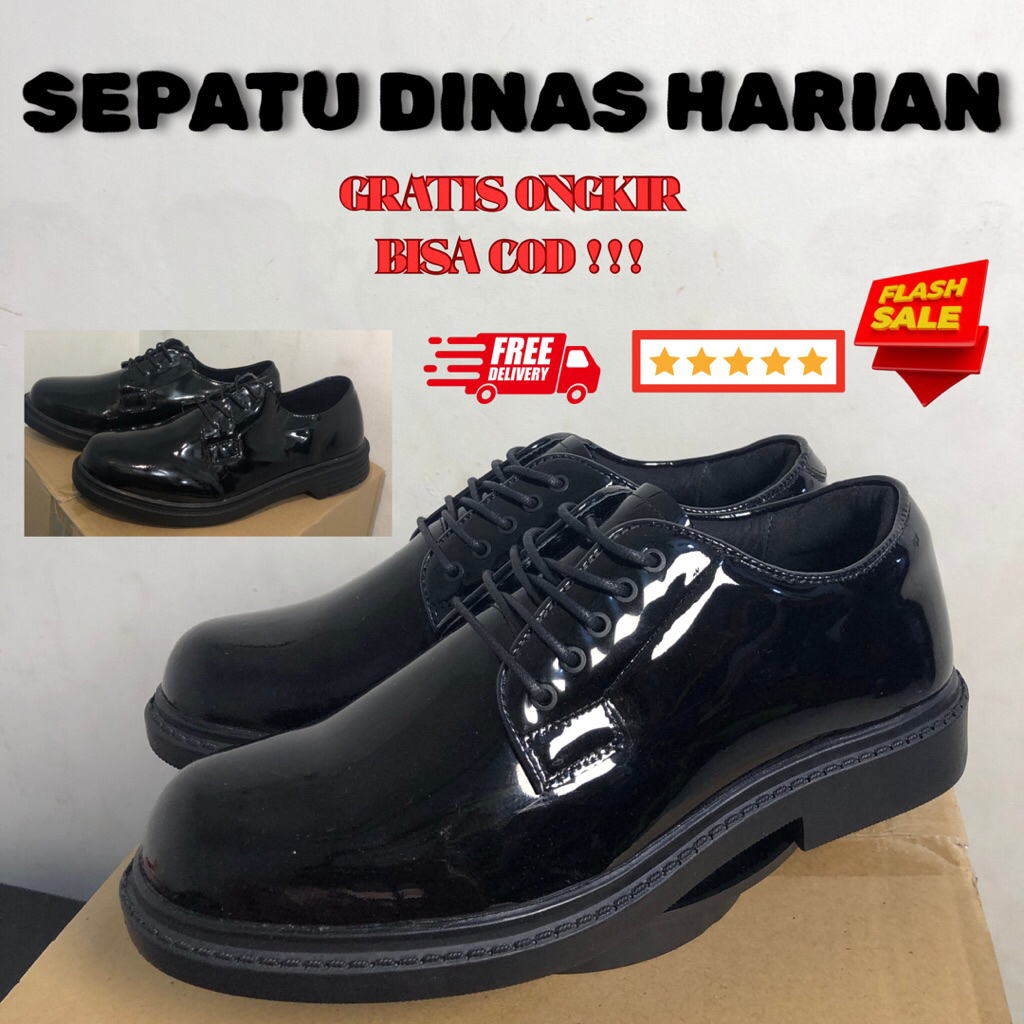 SEPATU PDH POLRI -  SEPATU TNI ORIGINAL