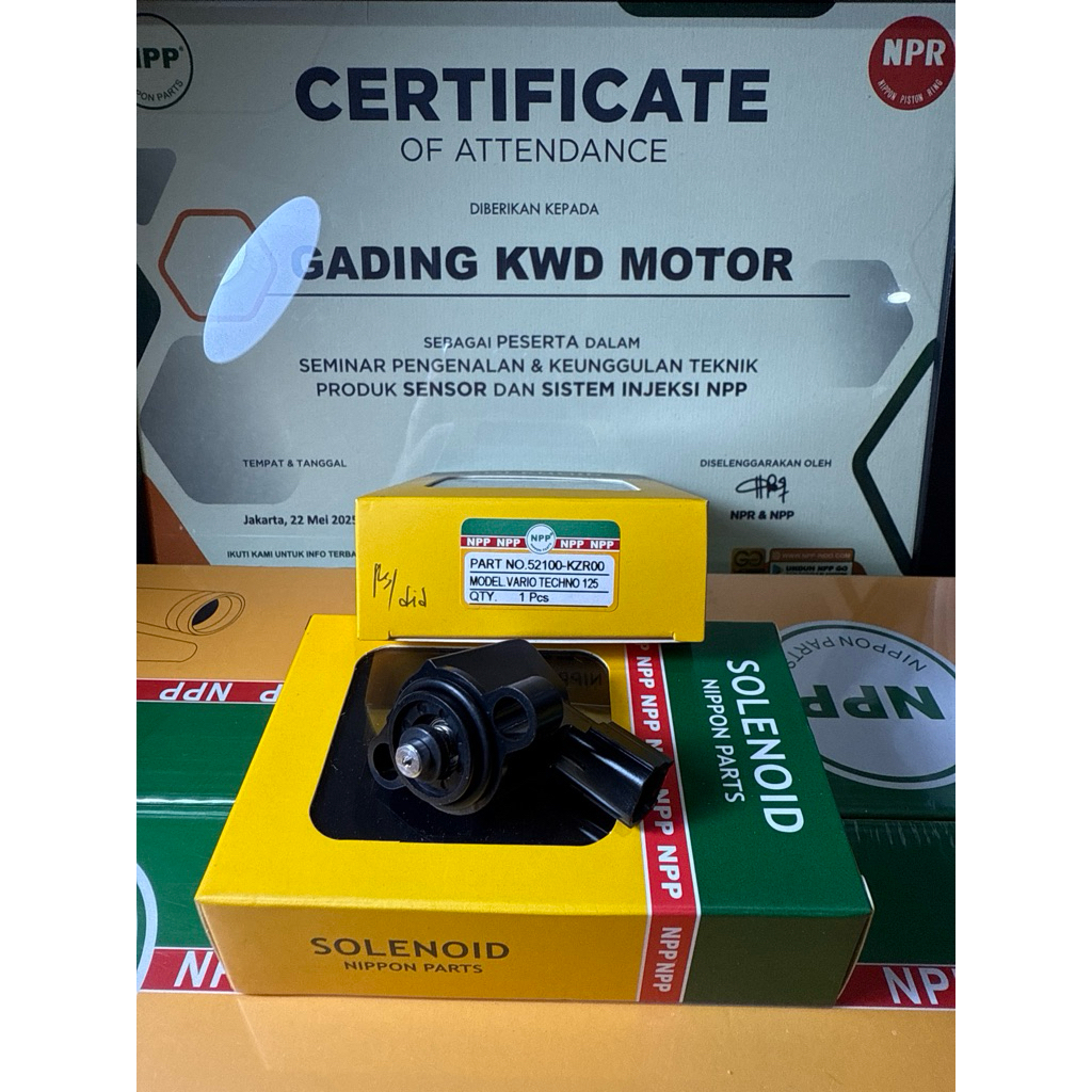 SENSOR IACV SOLENOID NPP VARIO TECHNO 125 52100-KZR00