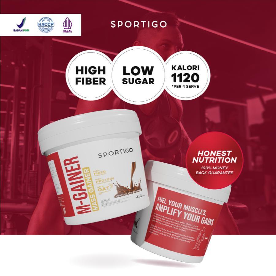 Sportigo M-Gainer Chocolate Caramel - Mass Gainer Halal dan sudah BPOM
