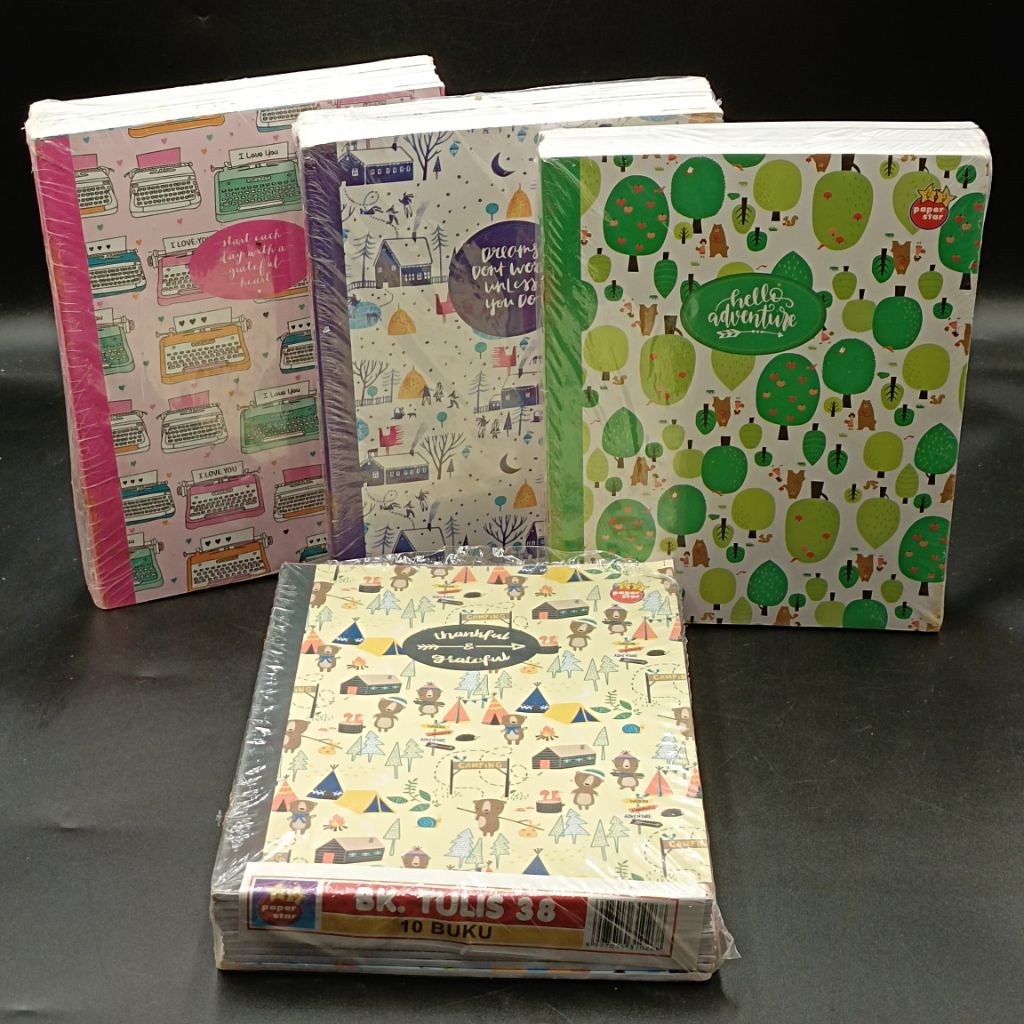 

OBRAL" BUKU TULIS PAPER STAR 38 LEMBAR ( KONDISI STAPLES BERKARAT, NAMUN KERTAS MASIH MULUS )