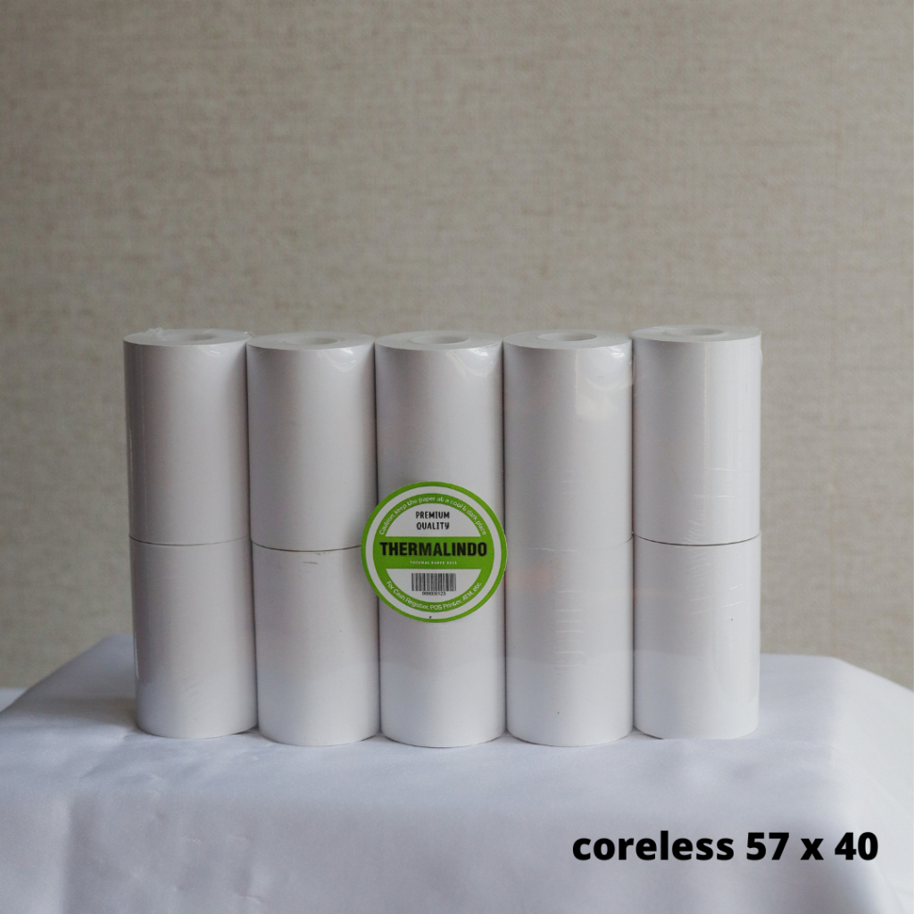 

Kertas Thermal / Struk Kasir 57 x 40 MM coreless