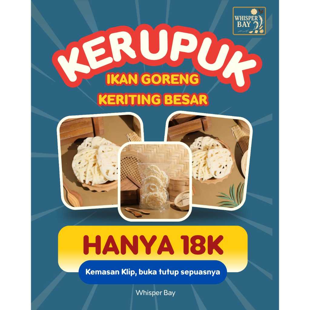 

KERUPUK IKAN GORENG KERITING – TENGGIRI ASLI, RENYAH GURIH MAX!