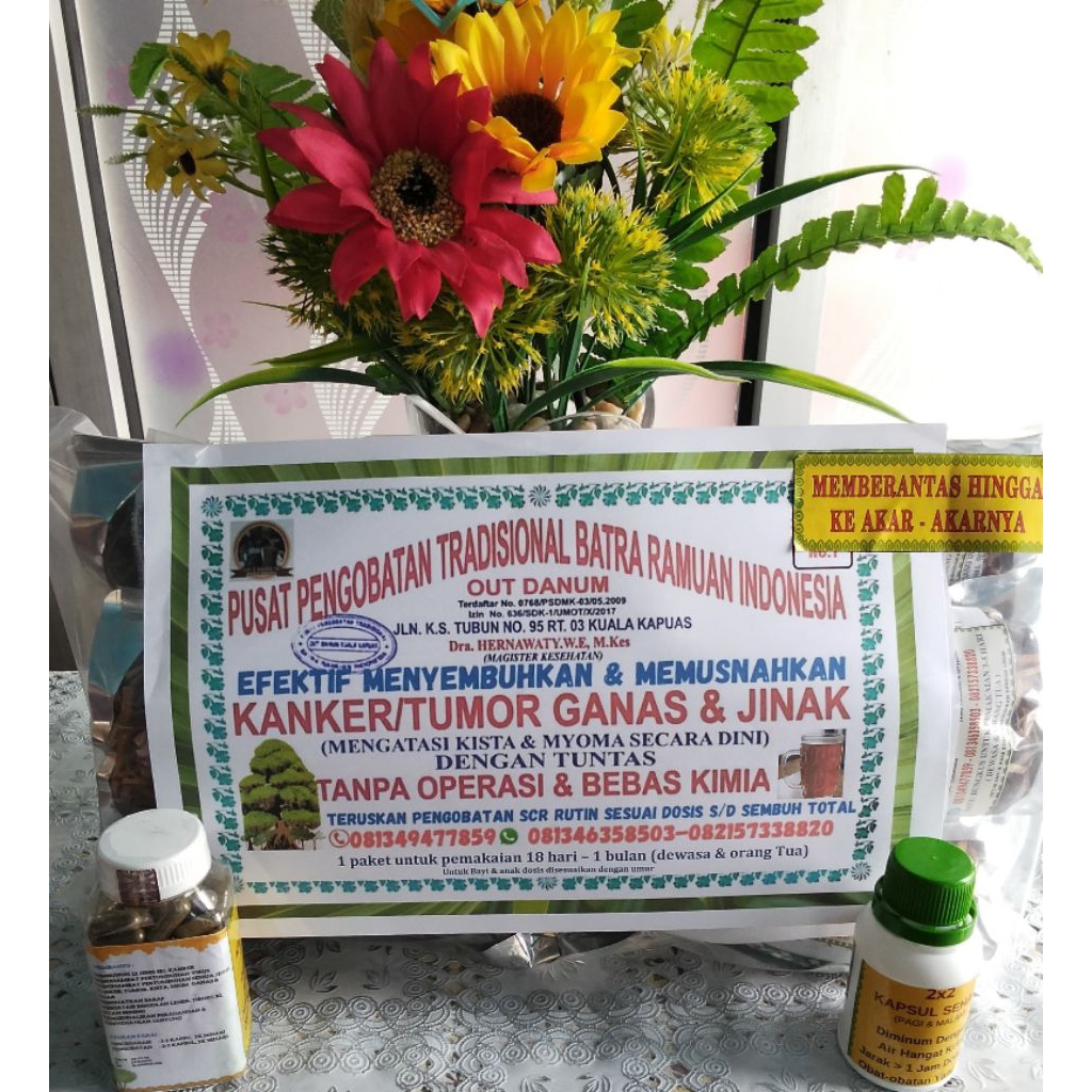 

HERBAL PEMUSNAH KANKER TERBAIK NO.1 + KAPSUL PENDAMPING I + KAPSUL ANTI PEMBUSUKAN