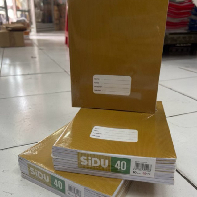 

1pak Buku Tulis SIDU 40 Lembar /10pcs Buku Tulis SIDU Sampul Coklat
