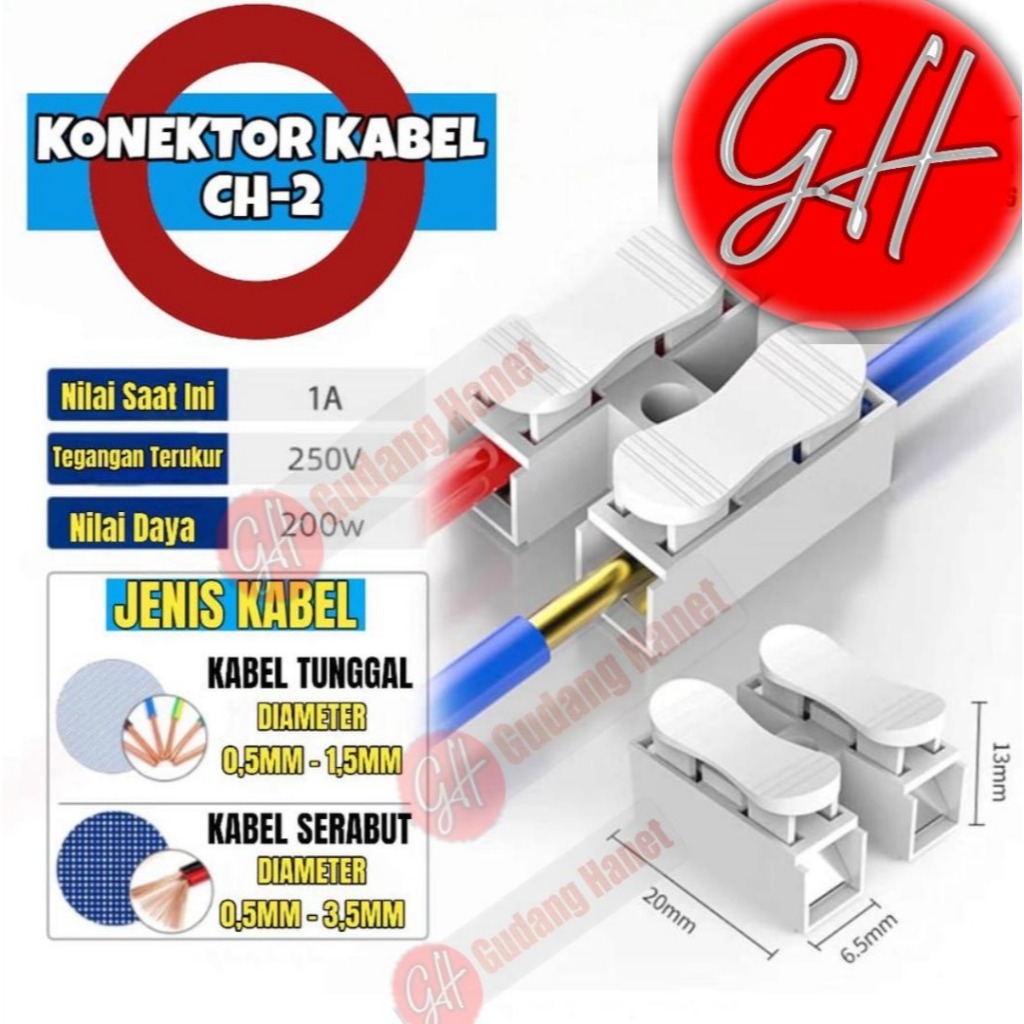 KONEKTOR KABEL / TERMINAL SAMBUNGAN KABEL / PENJEPIT SAMBUNGAN KABEL LISTRIK