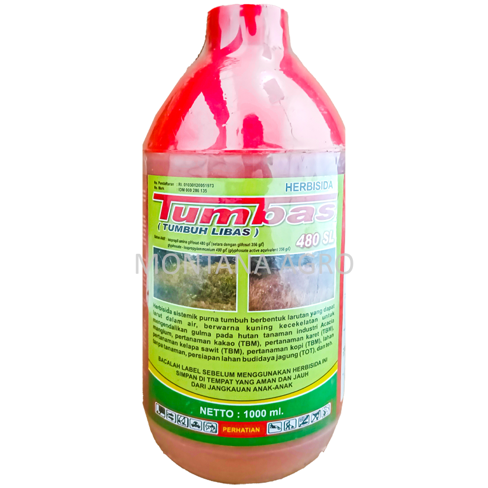 RACUN TANAMAN TUMBAS ( TUMBUH LIBAS ) 480 SL / HERBISIDA TUMBAS 480 SL / 1L