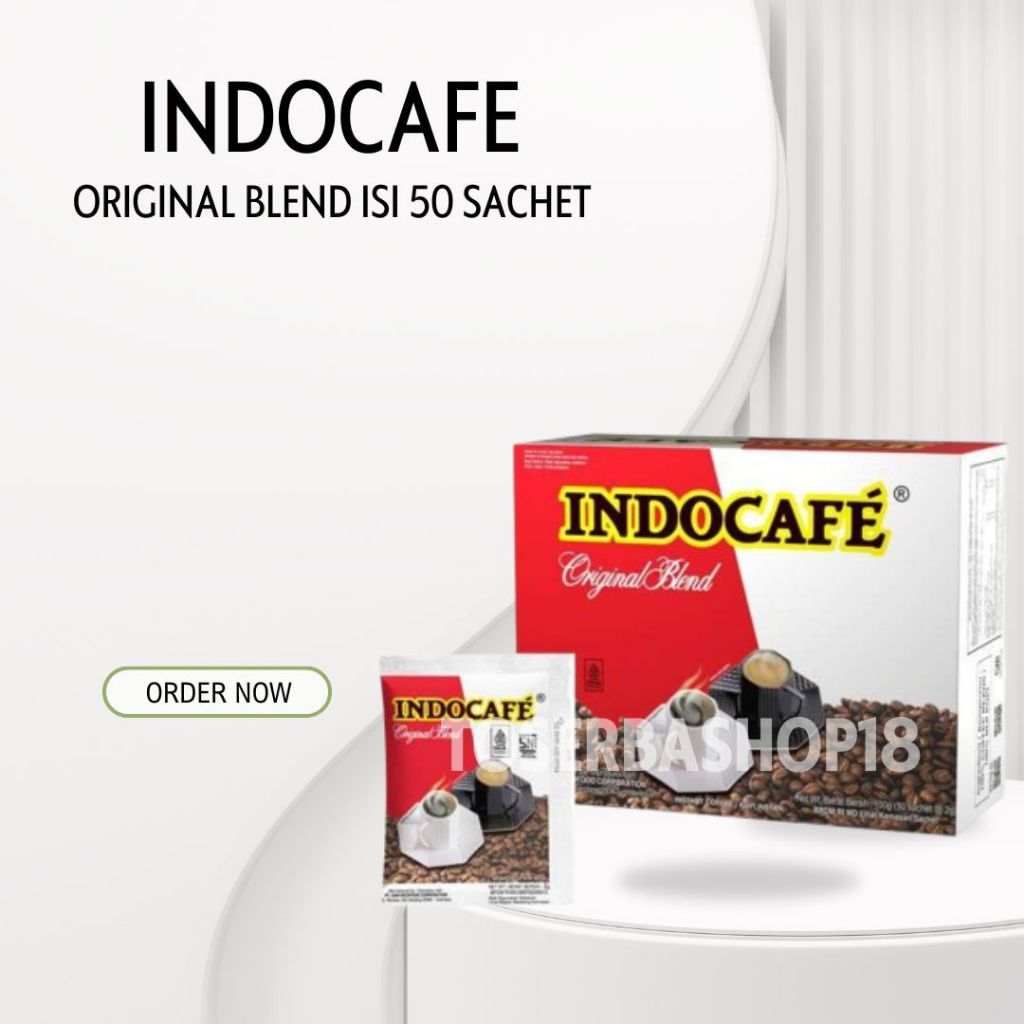 

Indocafe Original Blend 50 sachet 100gr @2gr