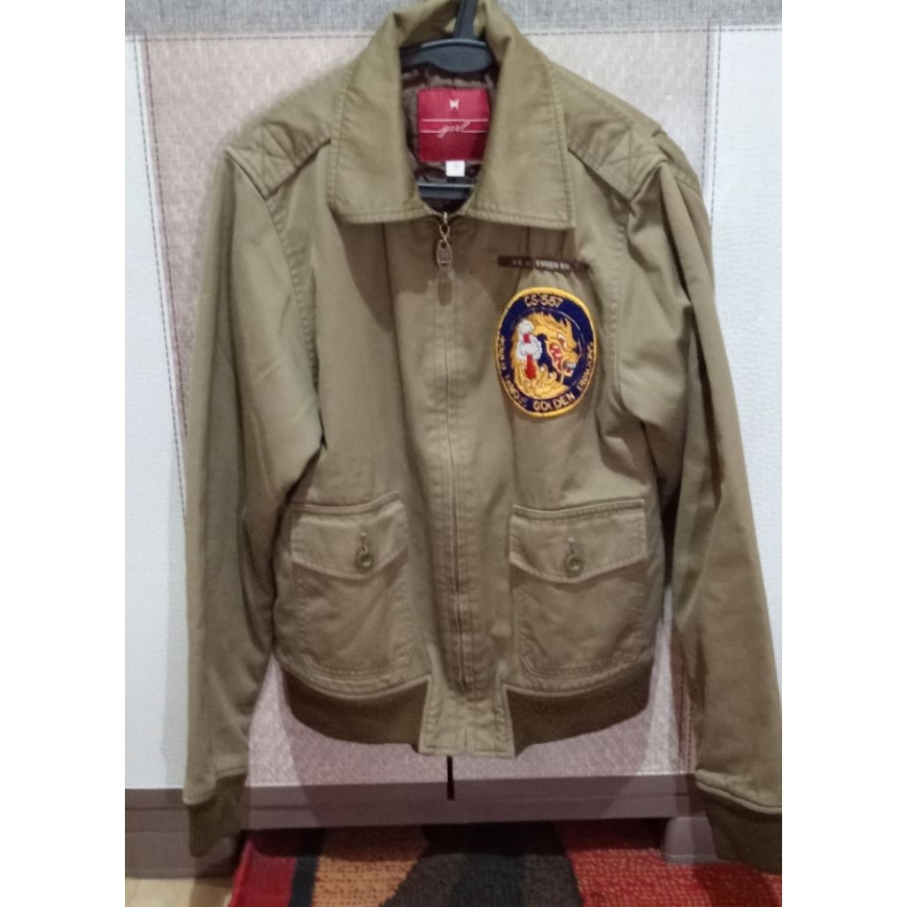 jaket army flight Preloved