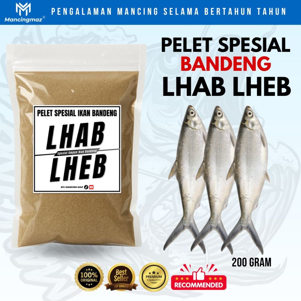 Pelet Bandeng Lhab Lheb Spesial Umpan Ikan Bandeng Untuk Mancing Galatama, Harian, Lomba, Borongan