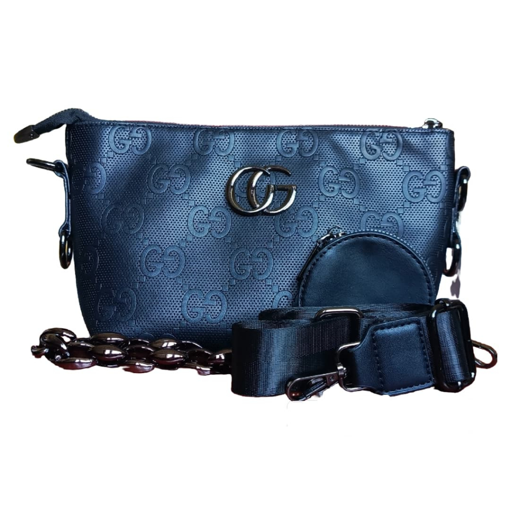 Tas Wanita Premium | Tas Import Terbaru | Tas wanita Hitam | Tas Wanita Rantai & Selempang Biasa