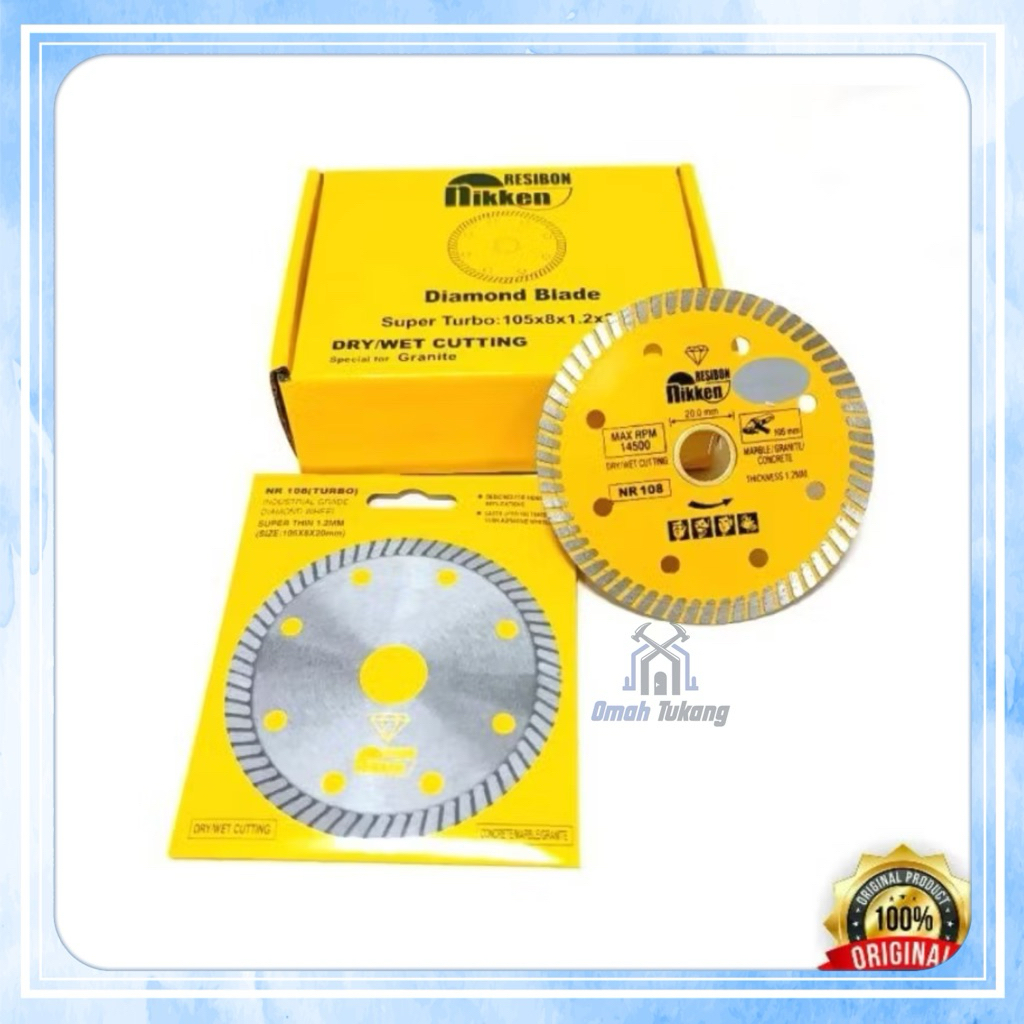 Nikken Diamond Wheel Resibon Turbo / Mata Pisau Potong Granite Nikken Resibon Turbo