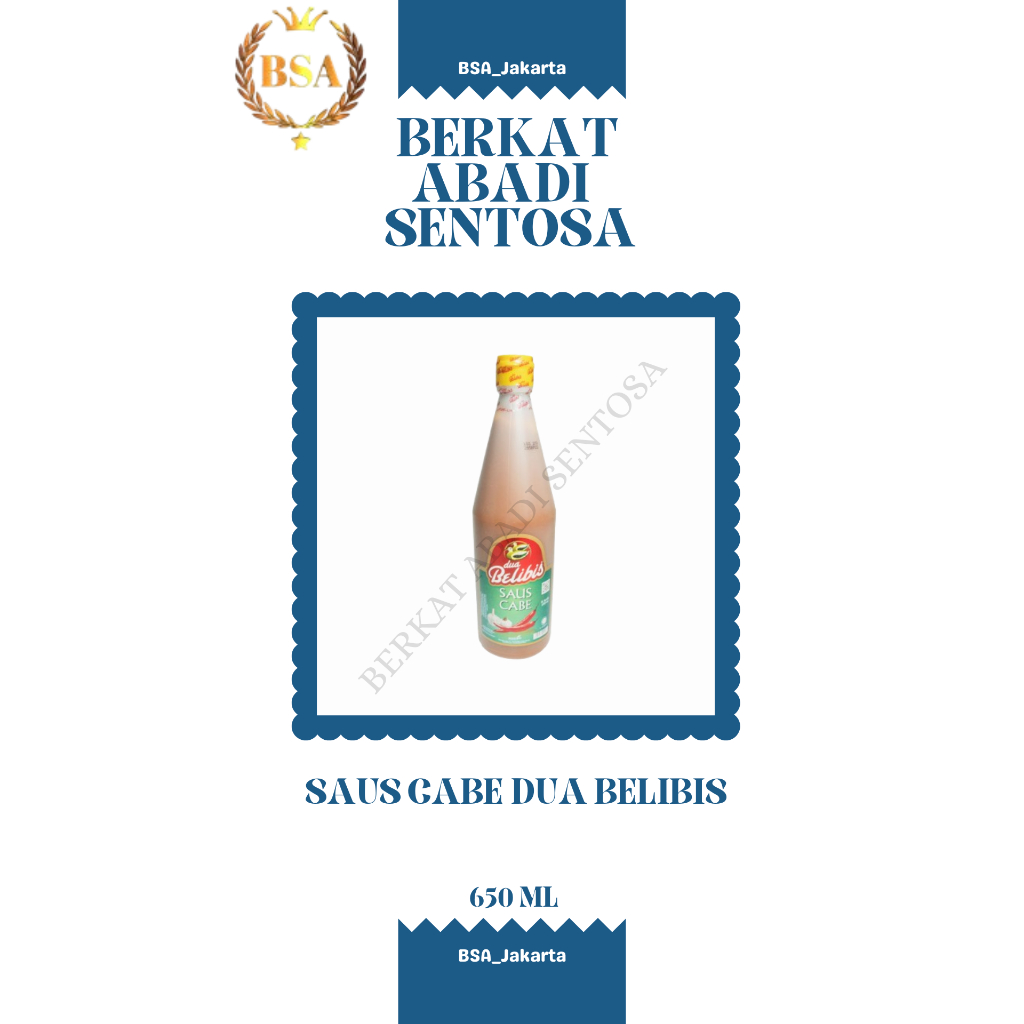 

SAUS CABE DUA BELIBIS (650 ML)