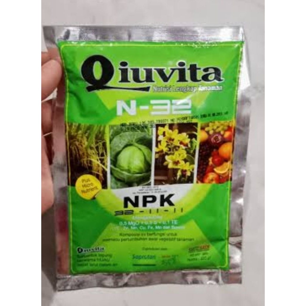 Pupuk Daun QIUVITA HIJAU KECIL - 100 GRAM (EXPIRED 2024)