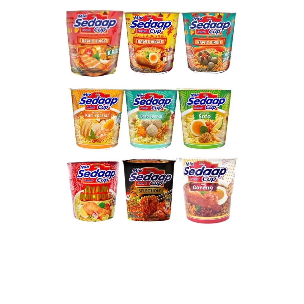 

MIE SEDAP CUP 75G ALL VARIAN