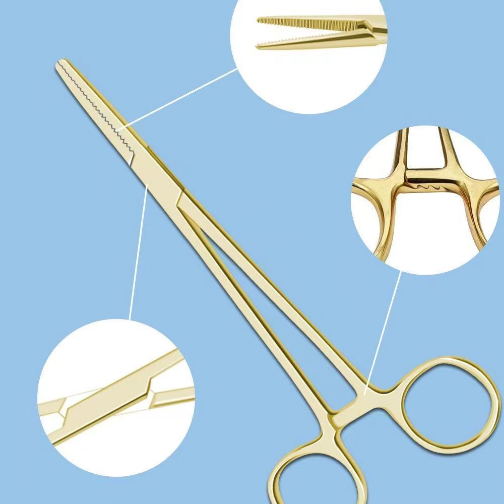 Needle Holder / Nalpuder /Nalpvuder /Klem Jahit /Dental Needle Holder Plier/ Gold Handle Instrument