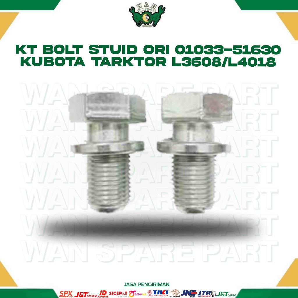 KT BOLT STUID ORI 01033-51630 KUBOTA TARKTOR L3608/L4018 FOR TRAKTOR 4 RODA WAN SPAREPART