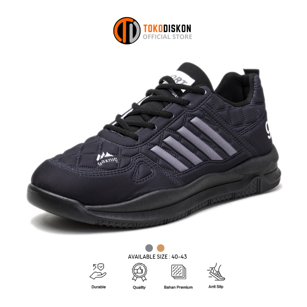 𝗧𝗢𝗞𝗢𝗗𝗜𝗦𝗞𝗢𝗡 Sepatu Sneakers pria sepatu joging Sporty Pria type modern Simple Kekinian gaxing